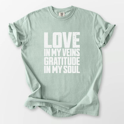 Love In My Veins Comfort Tee Bay T-Shirt