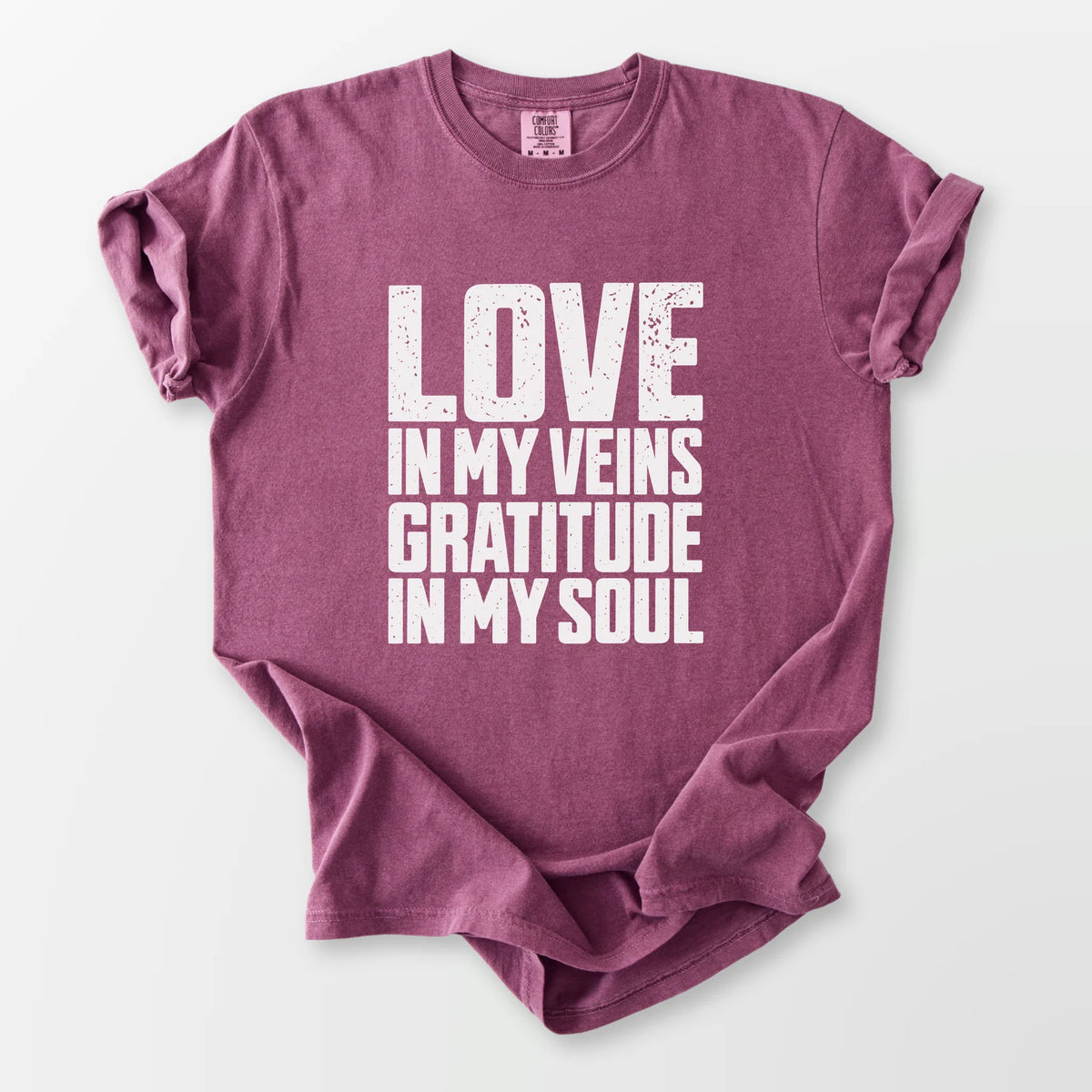 Love In My Veins Comfort Tee Berry T-Shirt