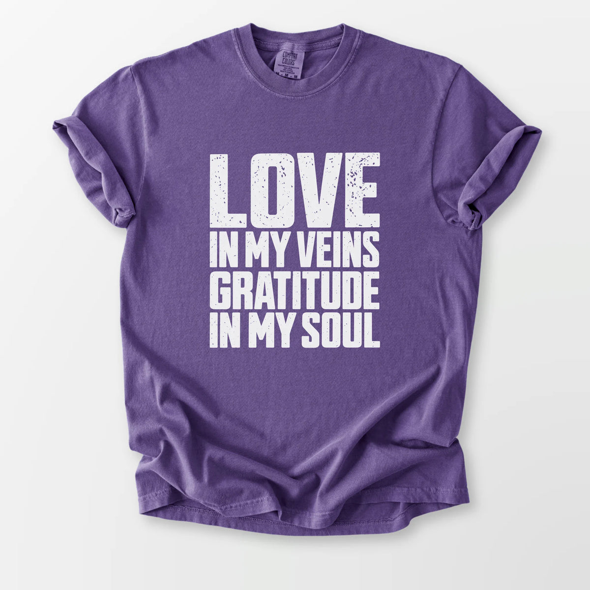 Love In My Veins Comfort Tee Grape T-Shirt