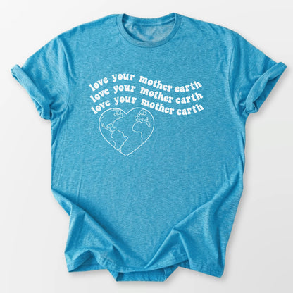 Love Your Mother Earth Tee Heather Sapphire T-Shirt