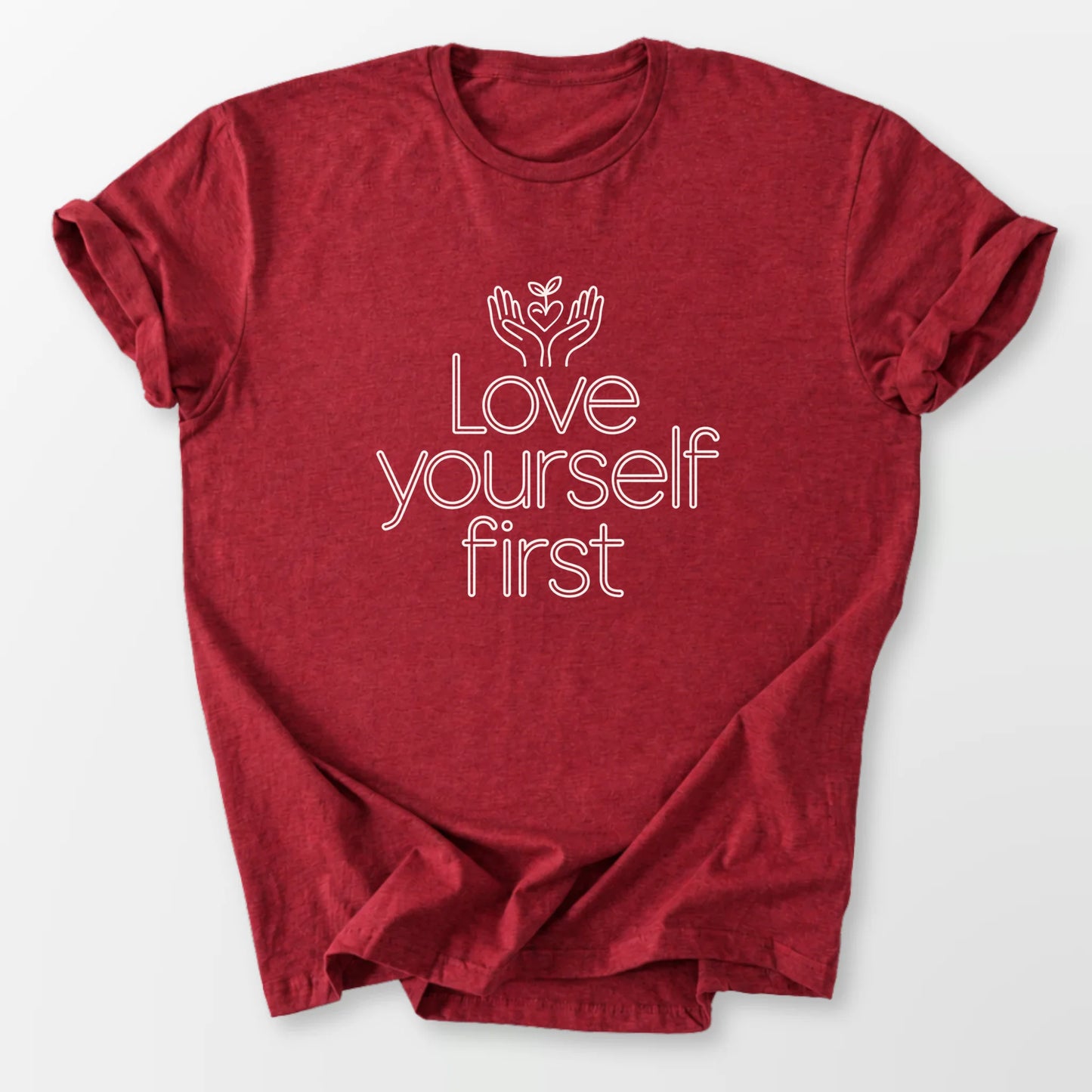 Love Yourself Tee Antique Cherry Red T-Shirt