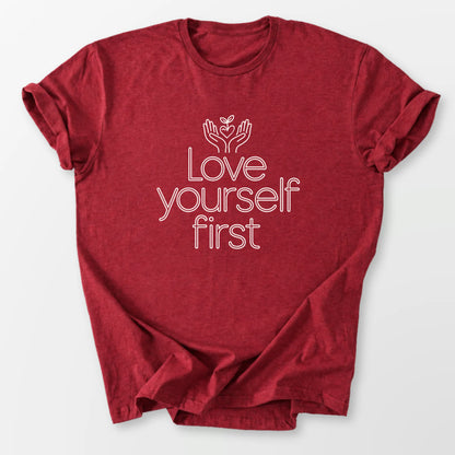 Love Yourself Tee Antique Cherry Red T-Shirt