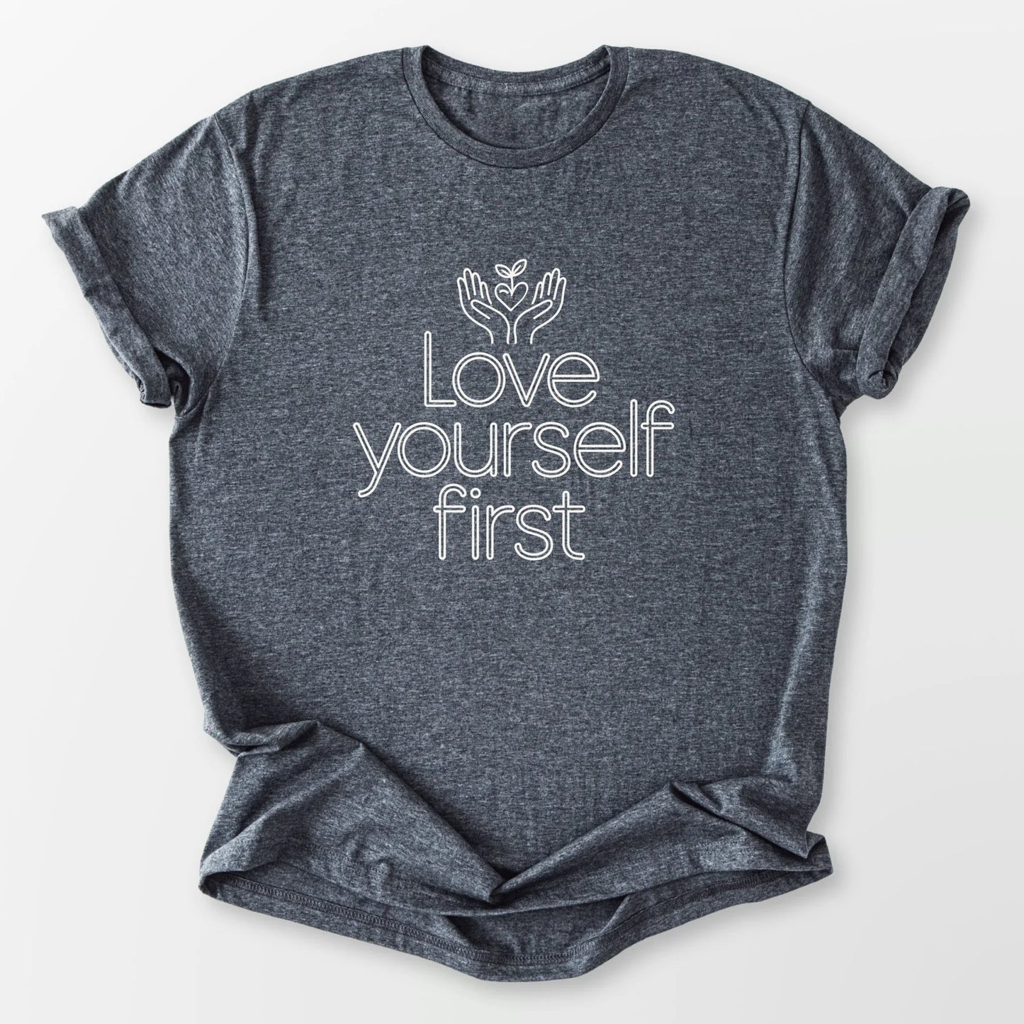 Love Yourself Tee Dark Heather Grey T-Shirt
