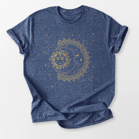 Lunar Embrace Tee Heather Navy T-Shirt