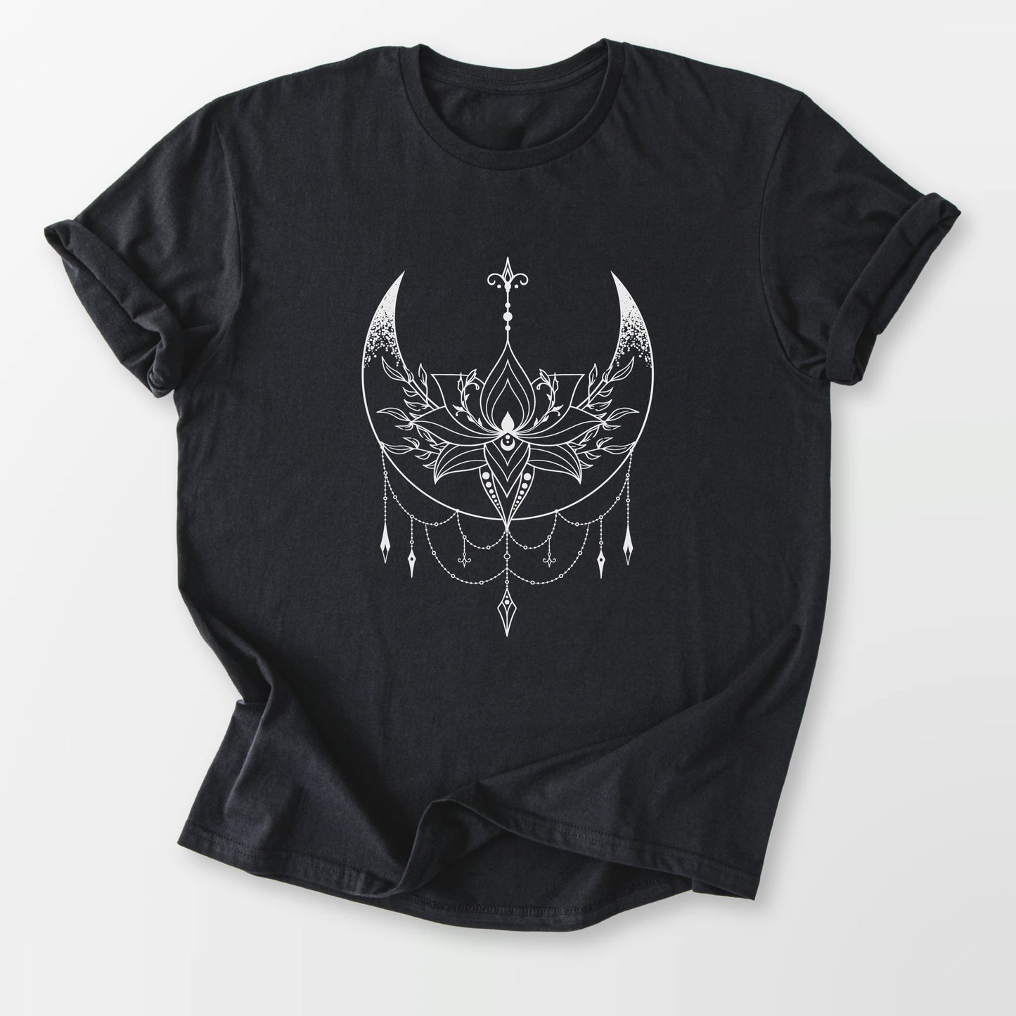 Lunar Lotus Tee Black T-Shirt