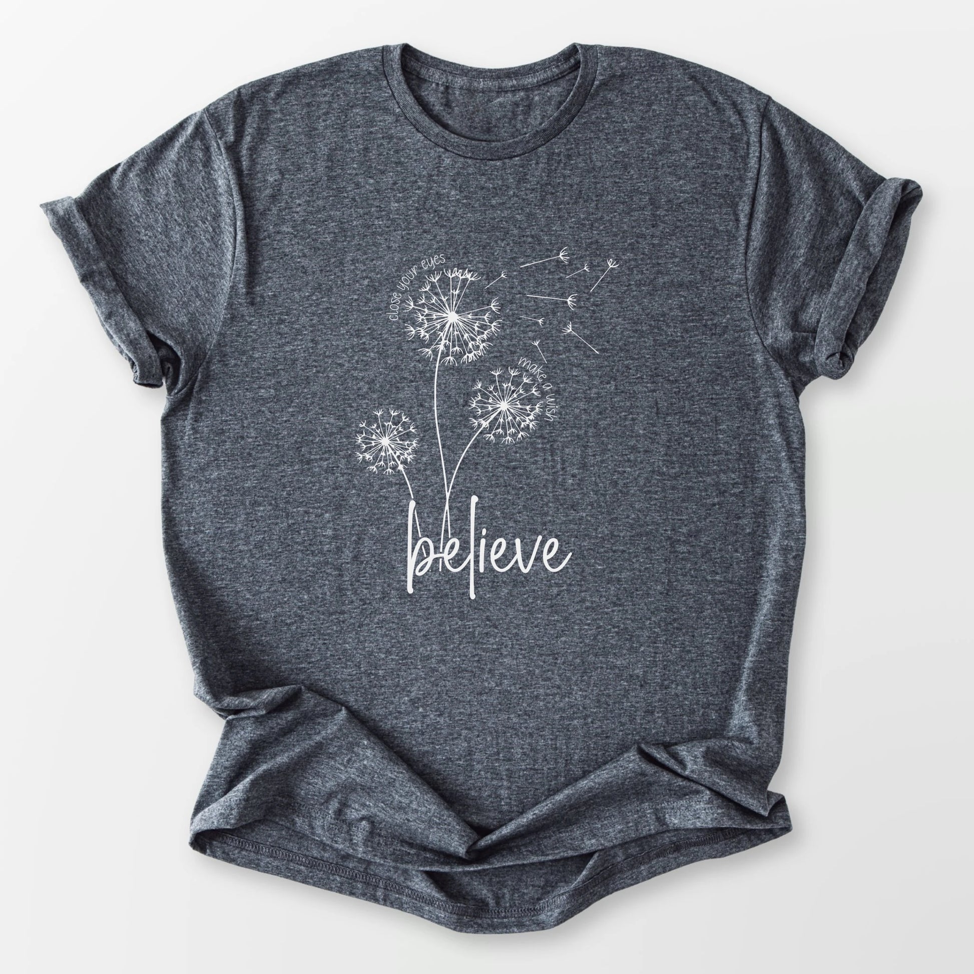 Make A Wish Tee Dark Heather Grey T-Shirt