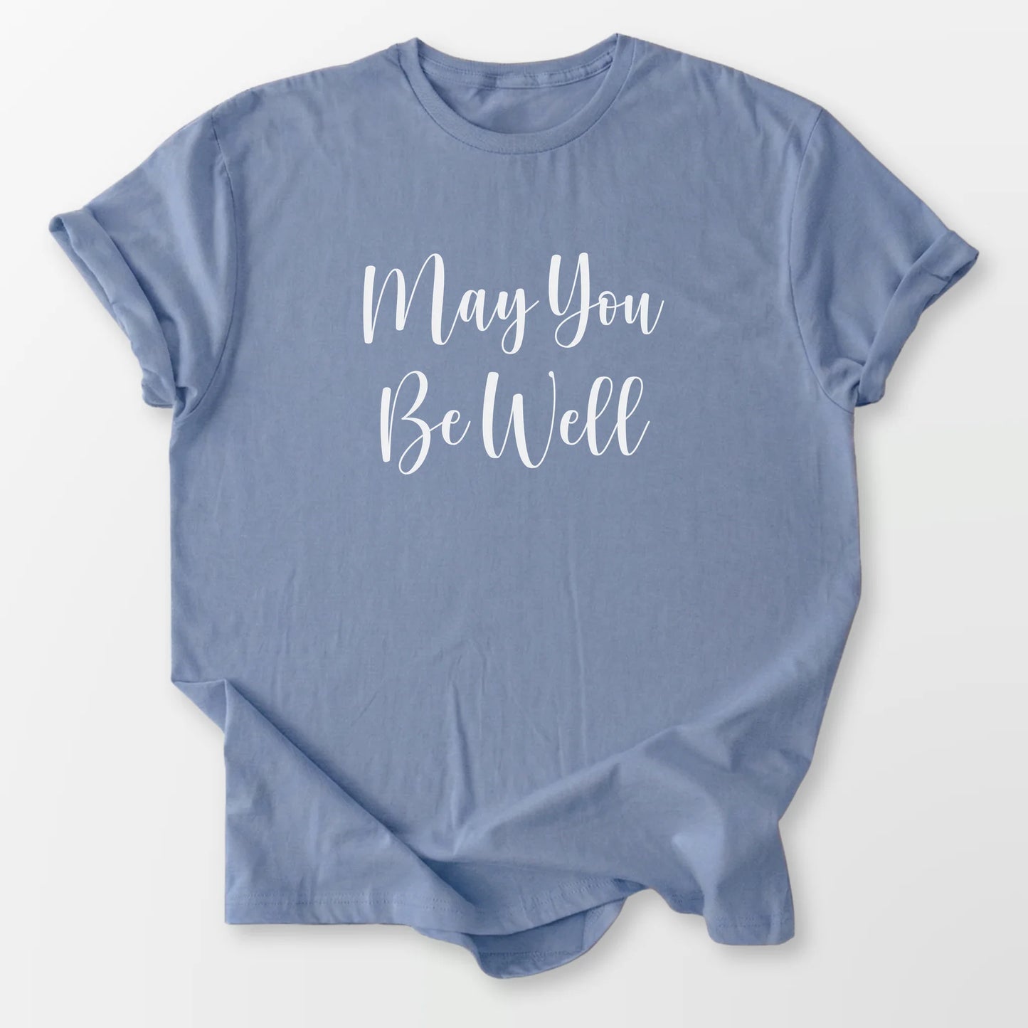May You Be Well Tee Stone Blue T-Shirt