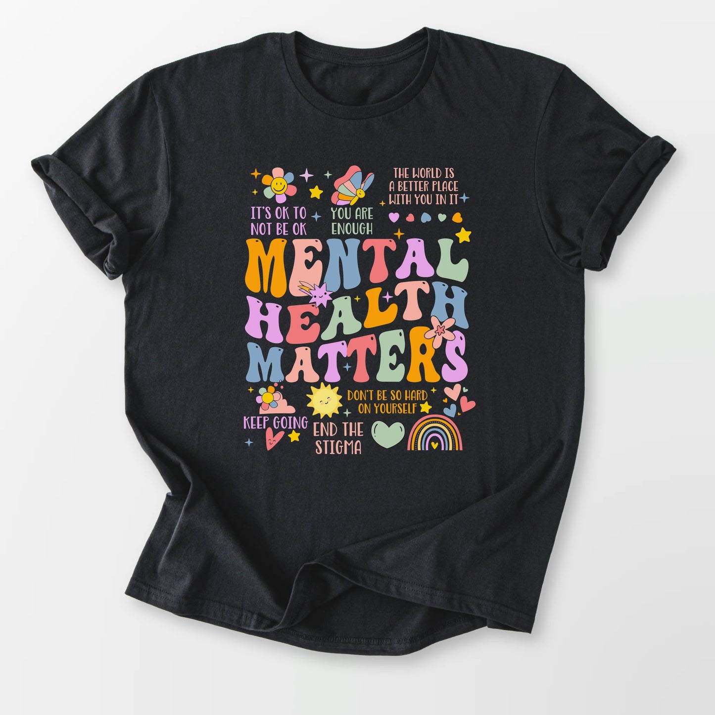 Mental Health Matters Tee Black T-Shirt