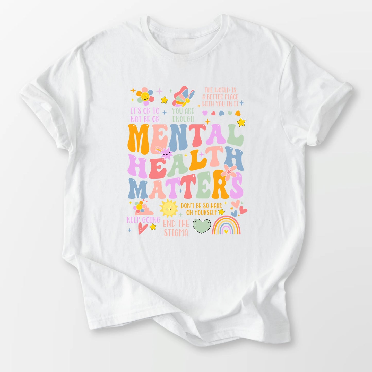 Mental Health Matters Tee White T-Shirt