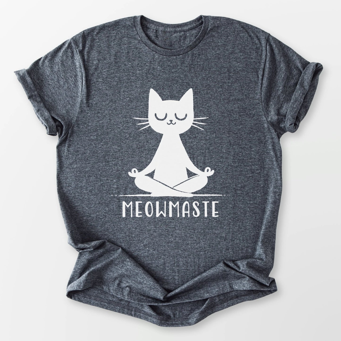 Meowmaste Tee Dark Heather Grey T-Shirt