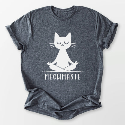 Meowmaste Tee Dark Heather Grey T-Shirt