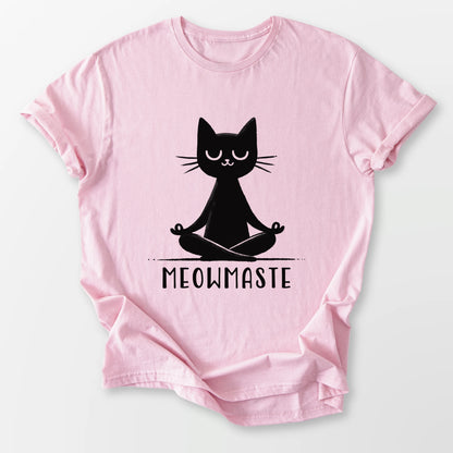 Meowmaste Tee Light Pink T-Shirt