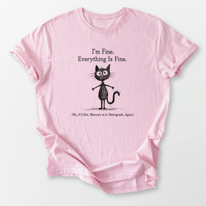 Mercury in Retrograde Tee Light Pink T-Shirt