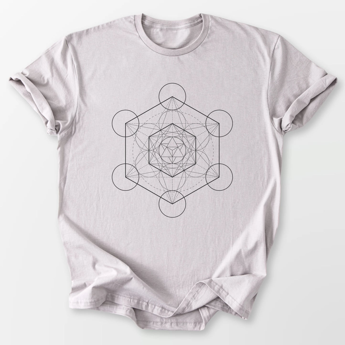Metatron's Cube Tee Ice Grey T-Shirt