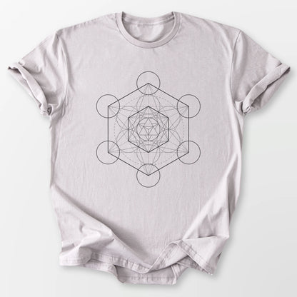 Metatron's Cube Tee Ice Grey T-Shirt