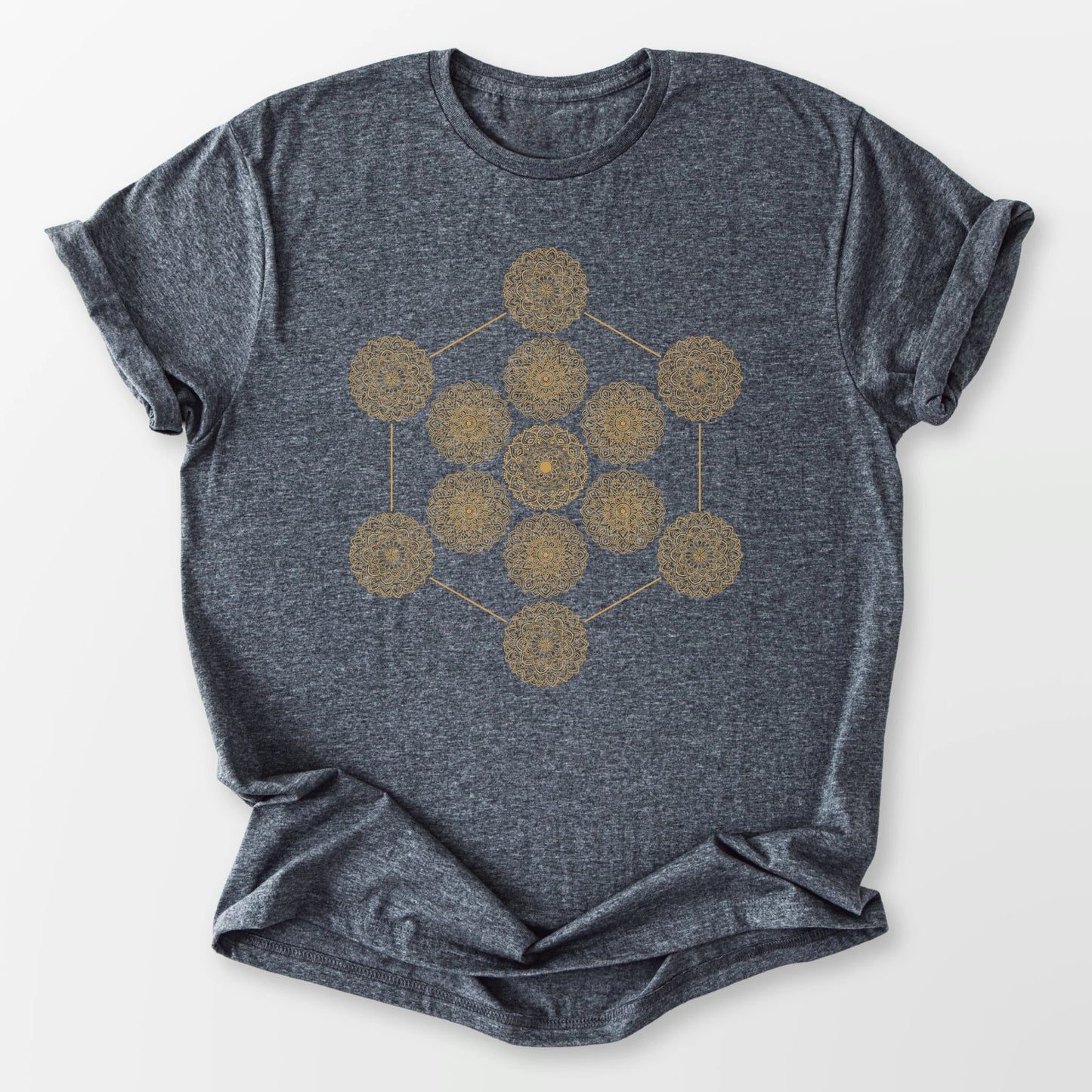 Metatron's Mandala Tee Dark Heather Grey T-Shirt