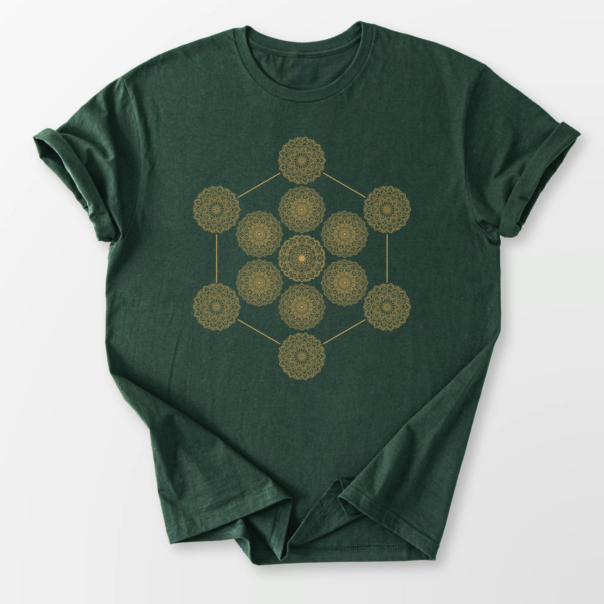 Metatron's Mandala Tee Forest Green T-Shirt