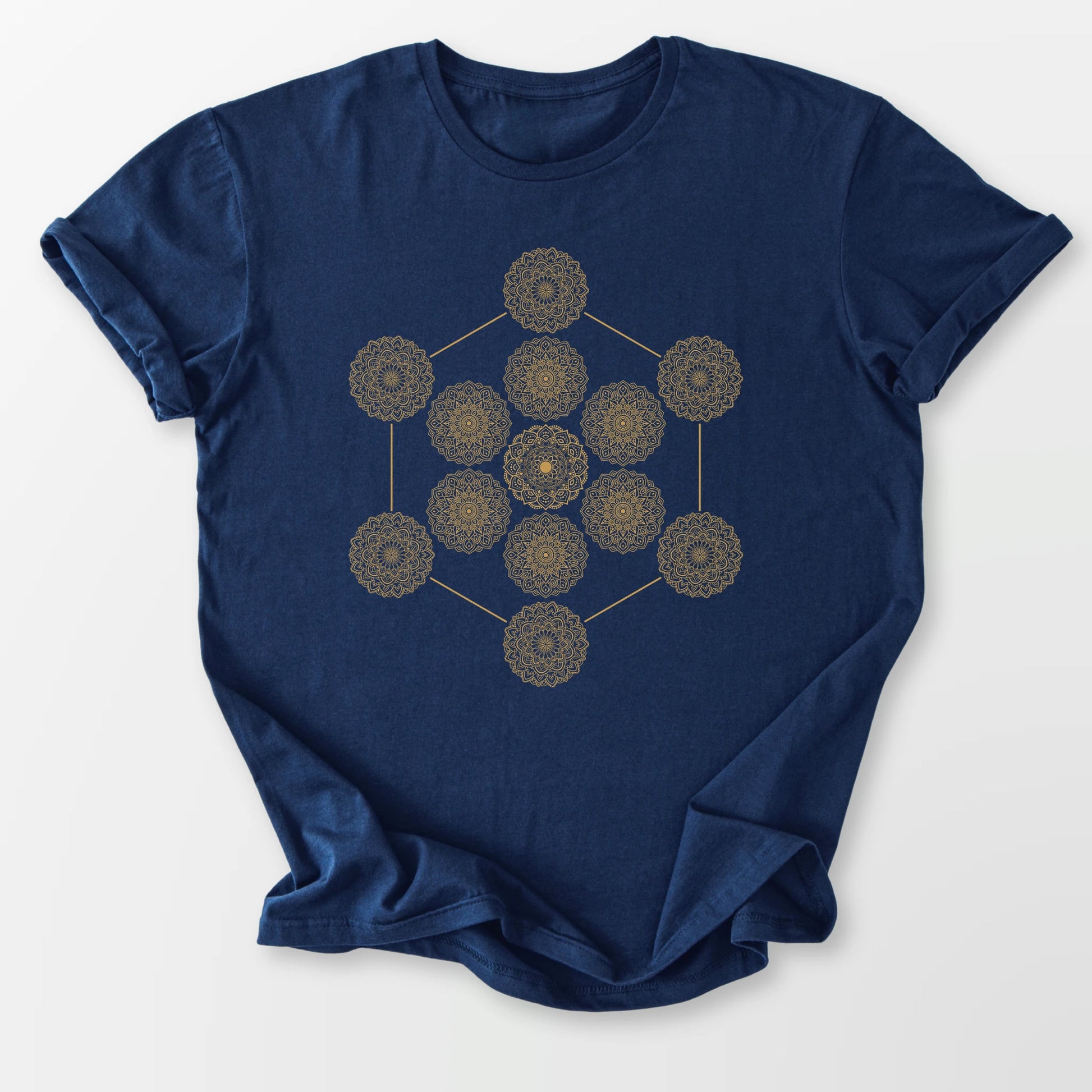 Metatron's Mandala Tee Navy T-Shirt