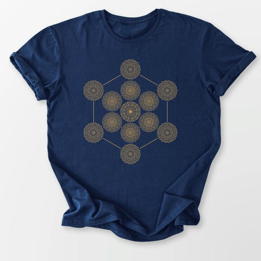 Metatron's Mandala Tee Navy T-Shirt