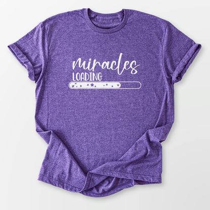 Miracles Loading Tee Heather Purple T-Shirt