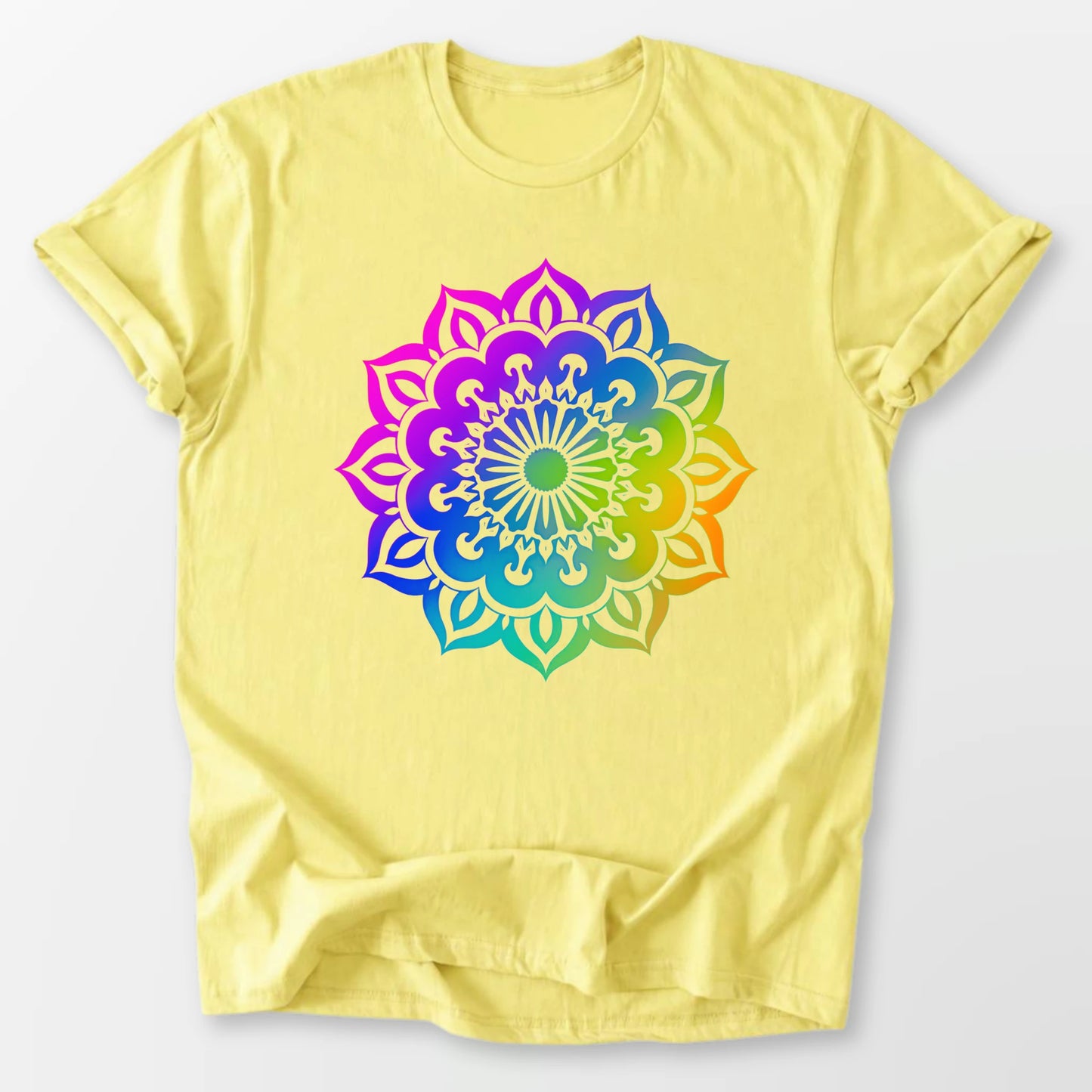 Modern Mandala Tee Cornsilk T-Shirt