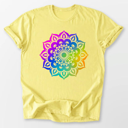 Modern Mandala Tee Cornsilk T-Shirt