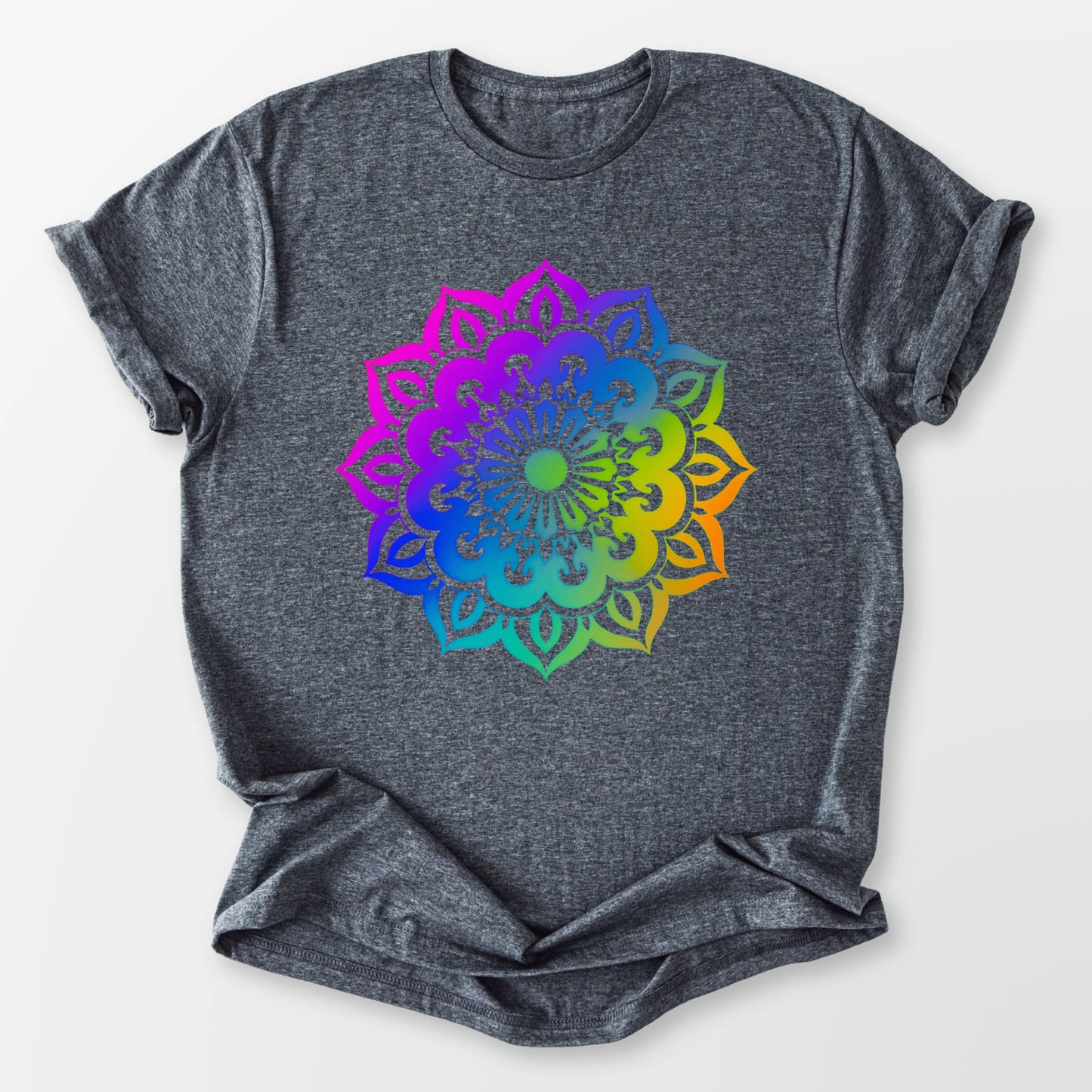 Modern Mandala Tee Dark Heather Grey T-Shirt