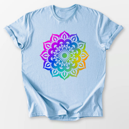 Modern Mandala Tee Light Blue T-Shirt