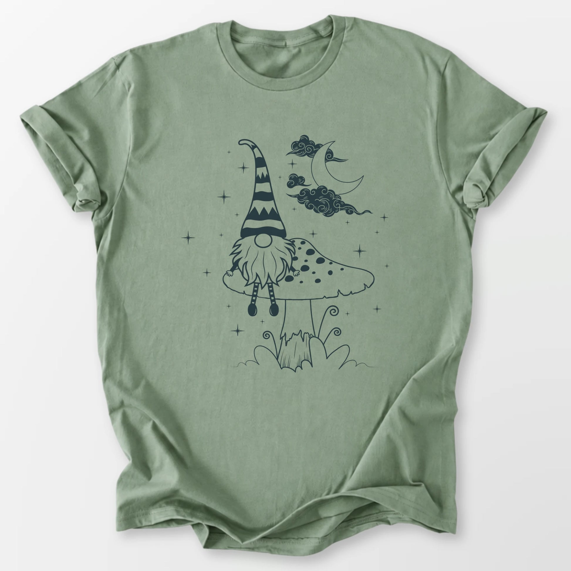 Moon Over My Gnome Tee Sage T-Shirt