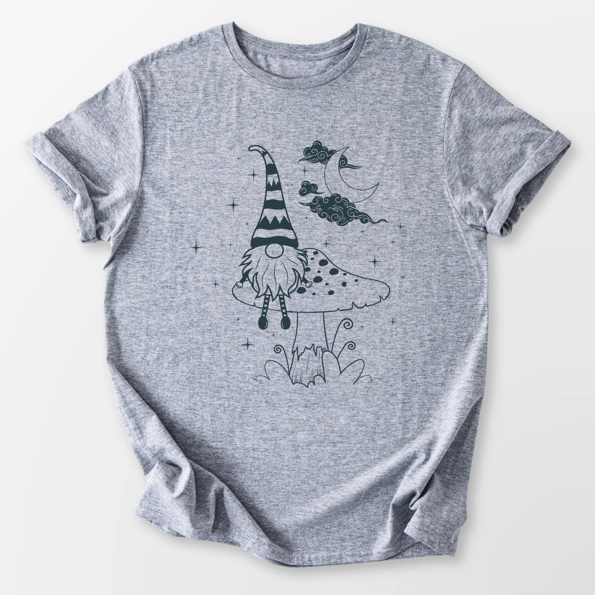 Moon Over My Gnome Tee Sport Grey T-Shirt