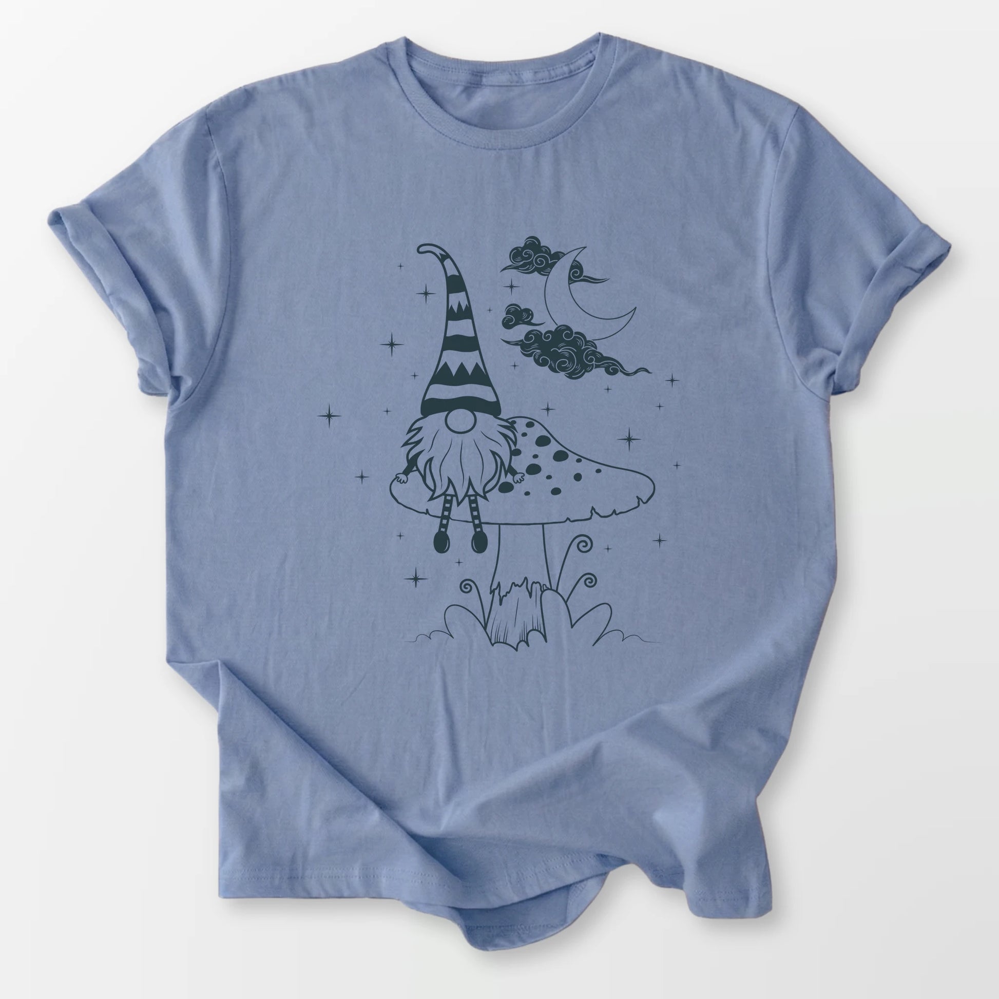 Moon Over My Gnome Tee Stone Blue T-Shirt