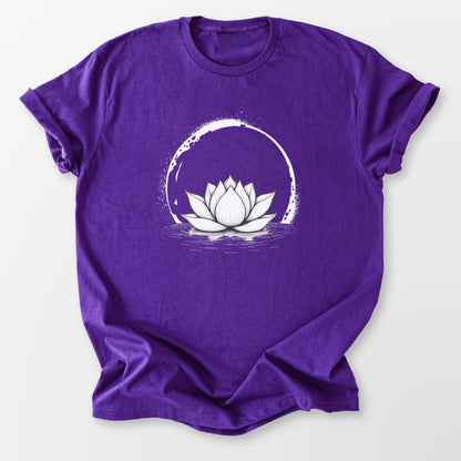 Moonlit Lotus Bloom Tee Purple T-Shirt