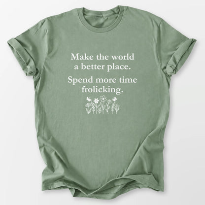 More Time Frolicking Tee Sage T-Shirt