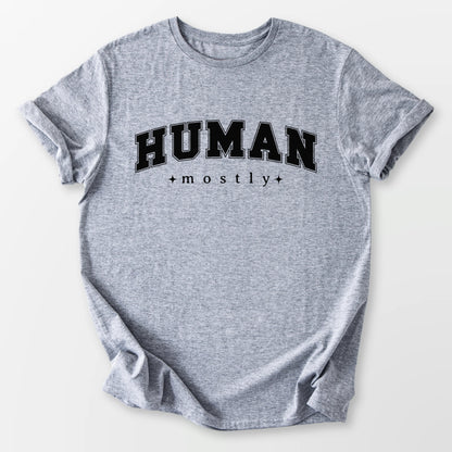 Mostly Human Tee Sport Grey T-Shirt