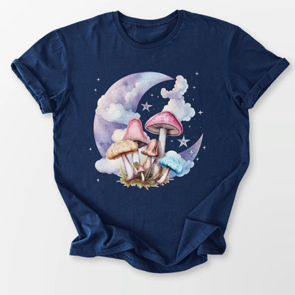Mushrooms Moon Tee Navy T-Shirt