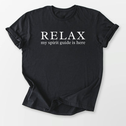 My Spirit Guide is Here Tee Black T-Shirt