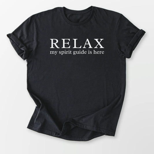 My Spirit Guide is Here Tee Black T-Shirt