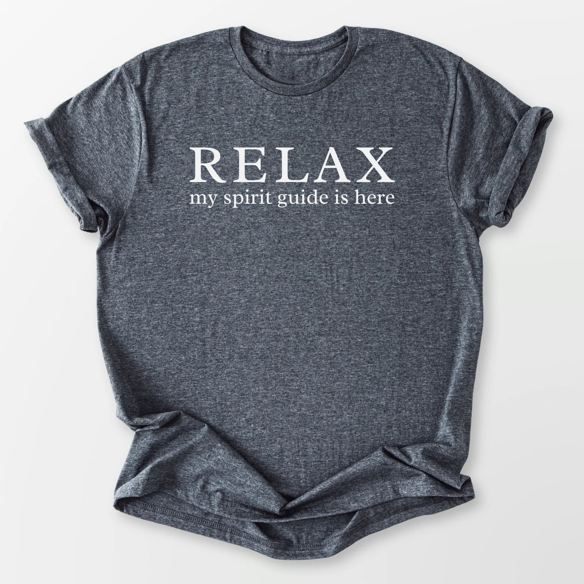 My Spirit Guide is Here Tee Dark Heather Grey T-Shirt