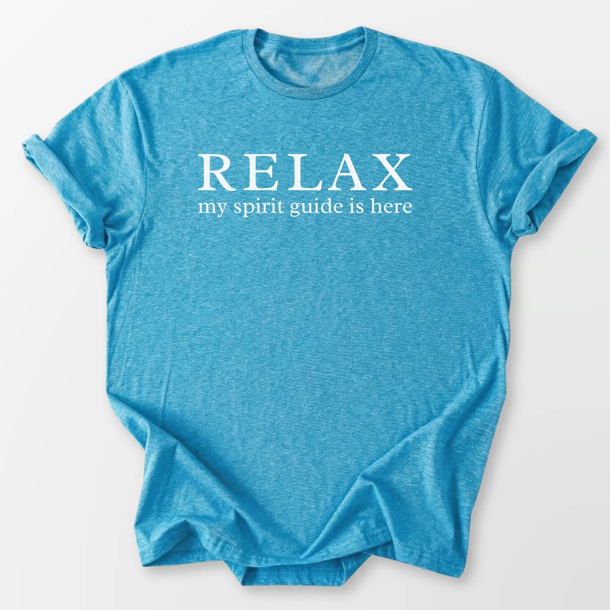 My Spirit Guide is Here Tee Heather Sapphire T-Shirt