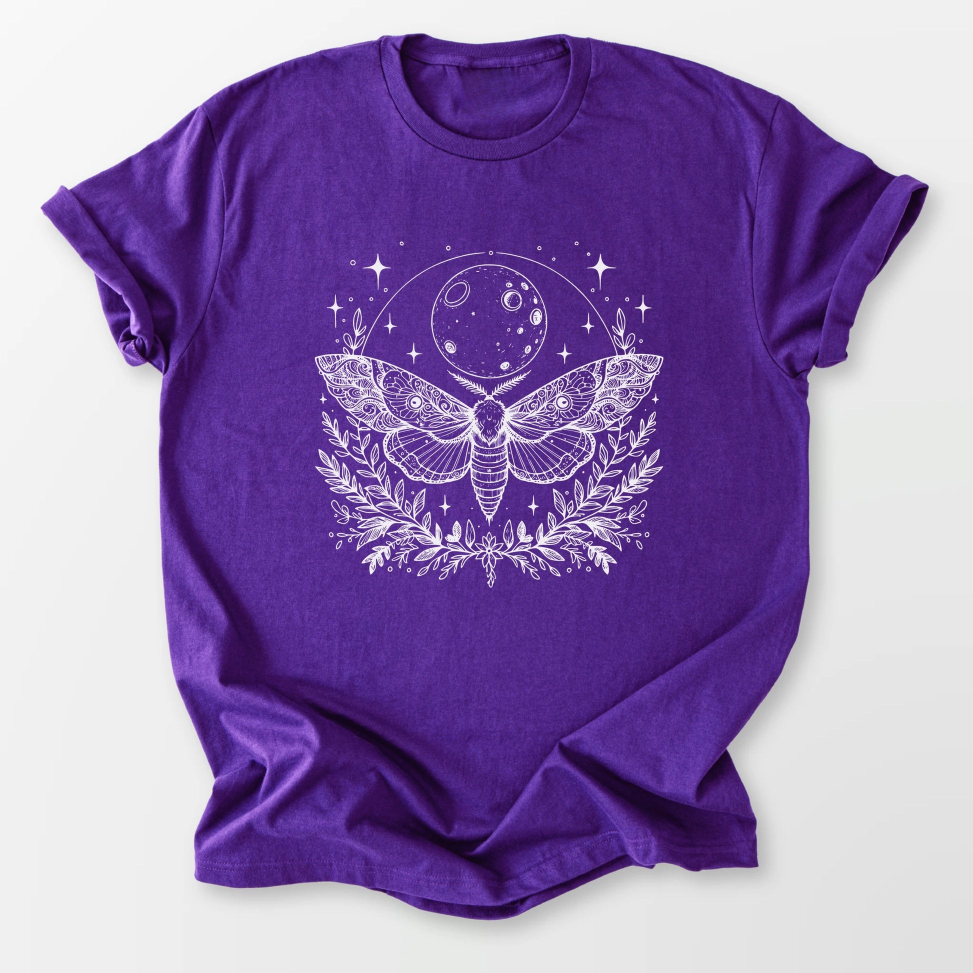 Mystic Moon Moth Tee Purple T-Shirt