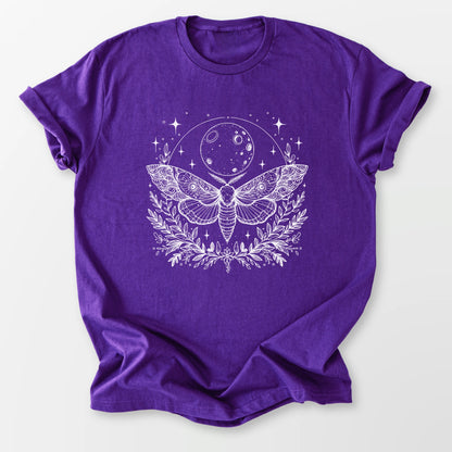 Mystic Moon Moth Tee Purple T-Shirt