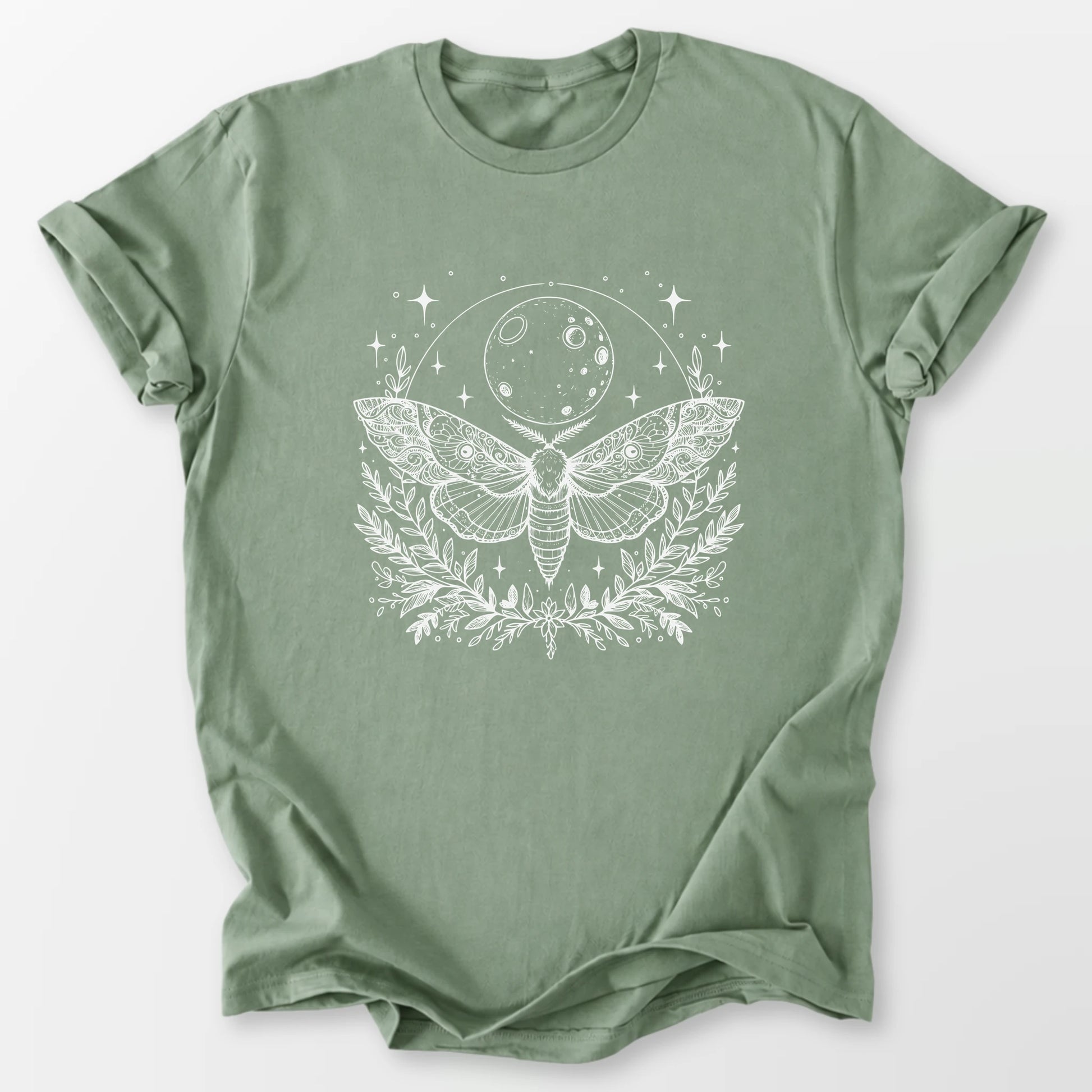 Mystic Moon Moth Tee Sage T-Shirt