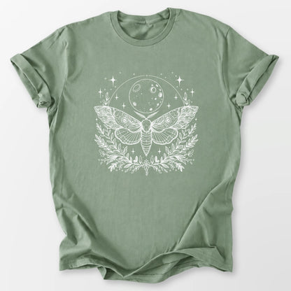 Mystic Moon Moth Tee Sage T-Shirt