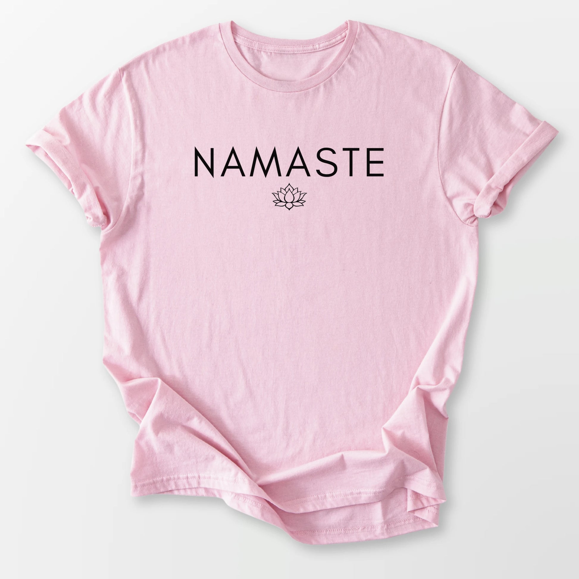 Namaste Lotus Tee Light Pink T-Shirt