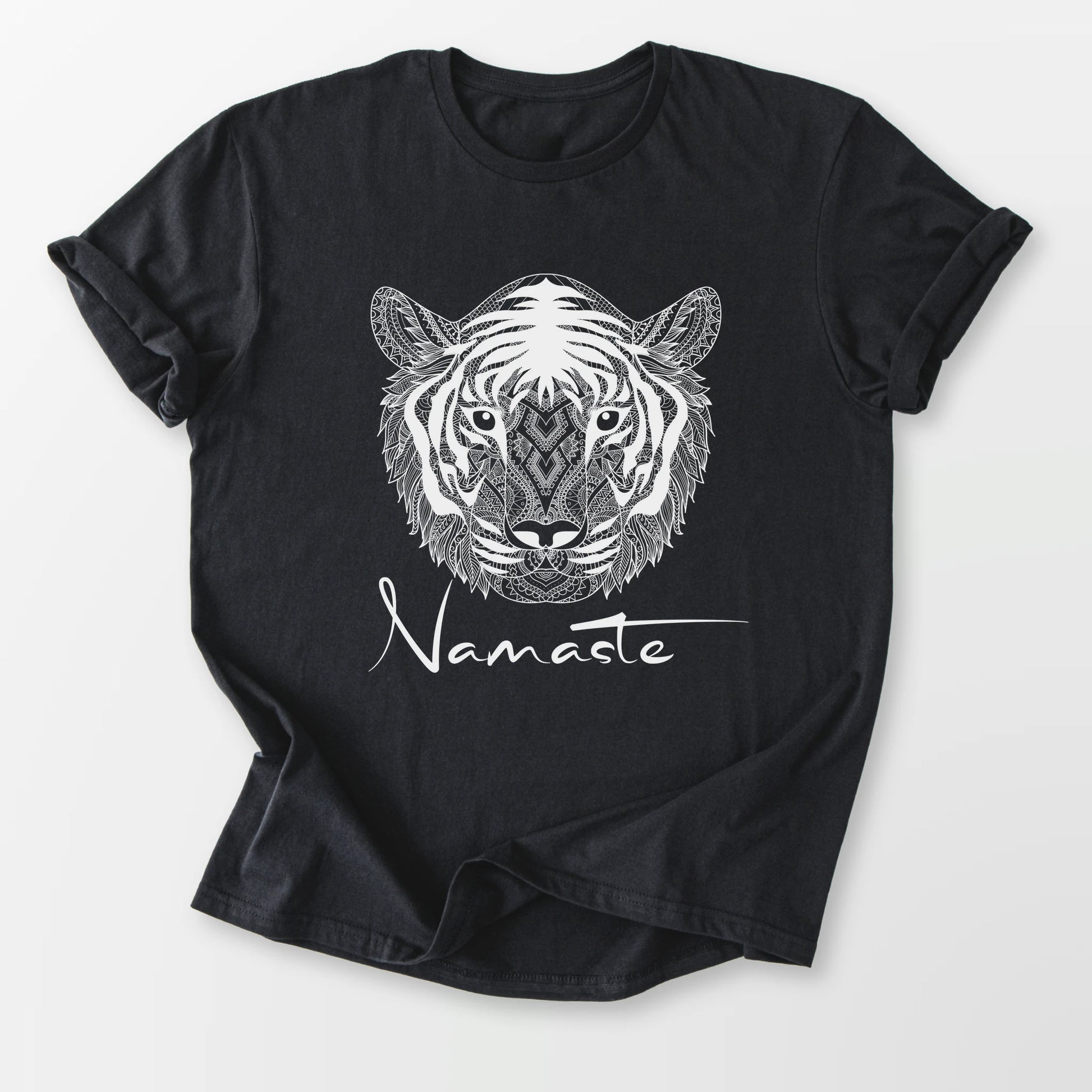 Namaste Tiger Tee Black T-Shirt