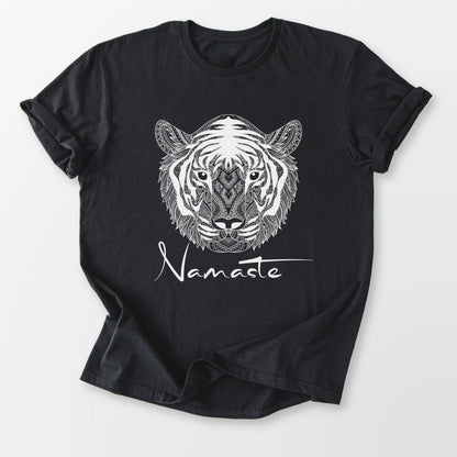 Namaste Tiger Tee Black T-Shirt