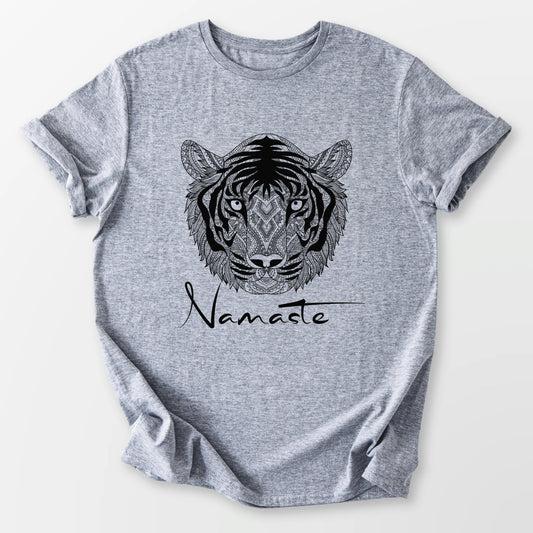 Namaste Tiger Tee Sport Grey T-Shirt