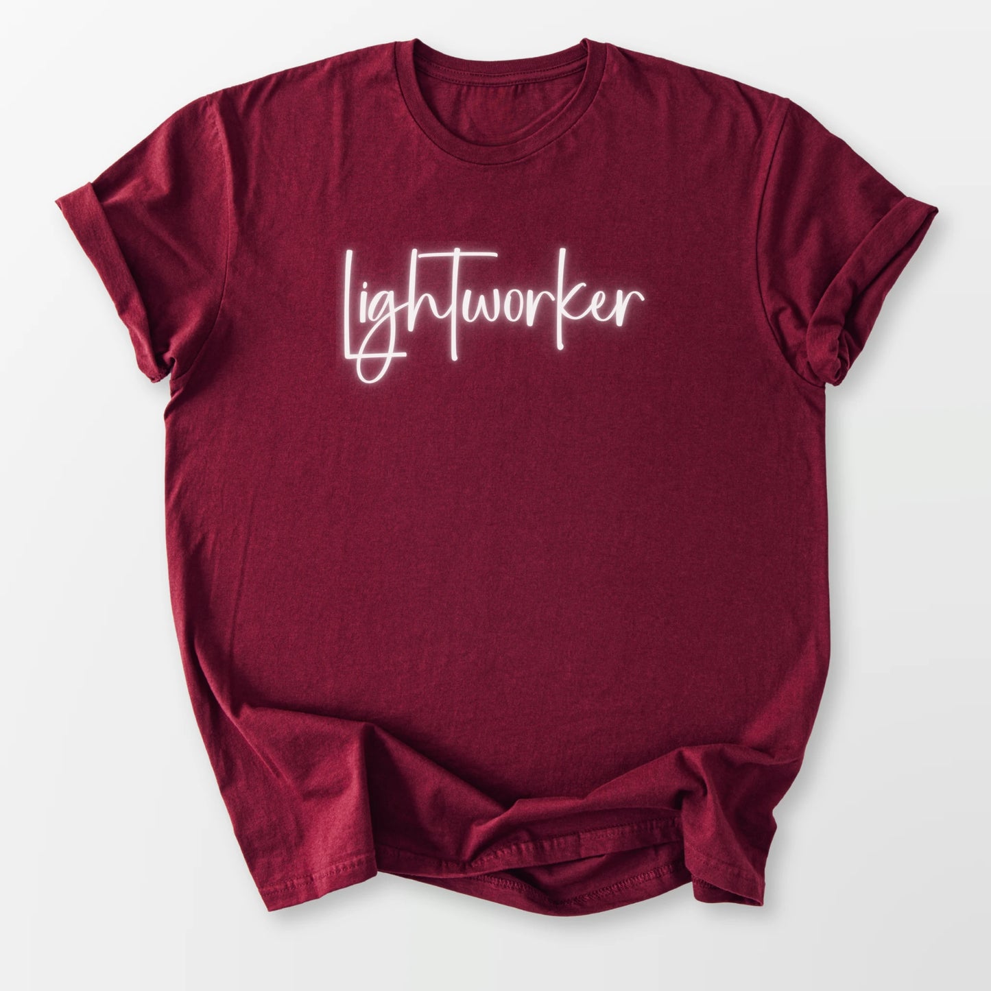 Neon Lightworker Tee Maroon T-Shirt