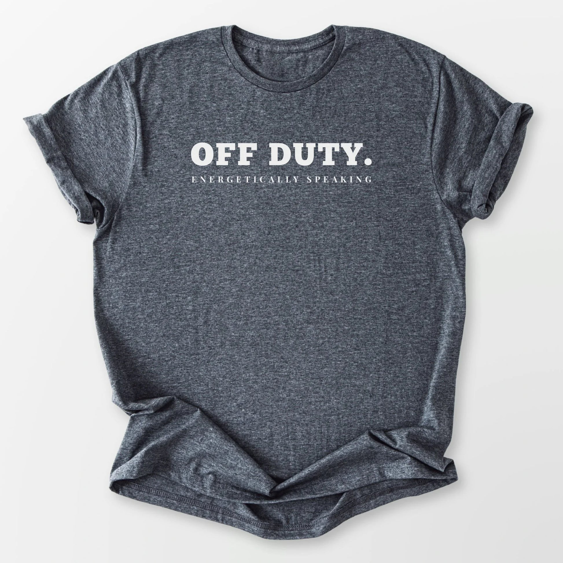Off Duty Energetically Tee Dark Heather Grey T-Shirt