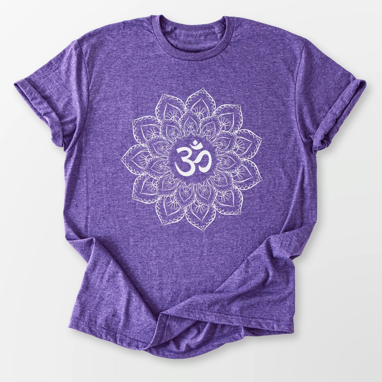 Om Mandala Tee Heather Purple T-Shirt